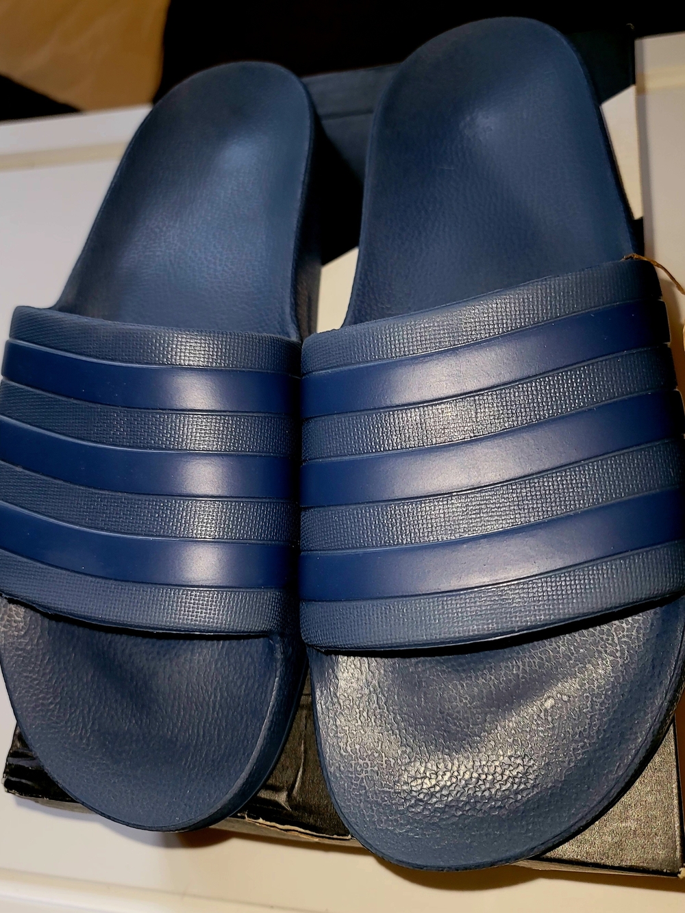 Mens Adidas Navy Slide Sandals - Size 12